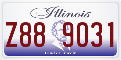 IL license plate Z889031
