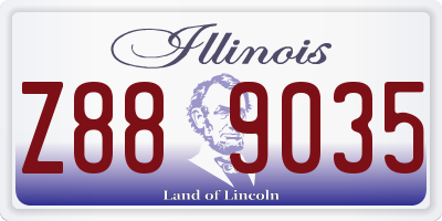 IL license plate Z889035