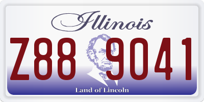 IL license plate Z889041