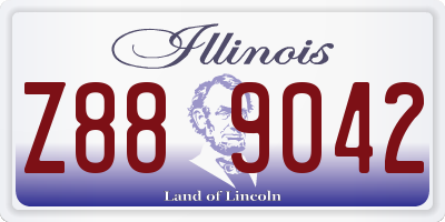 IL license plate Z889042