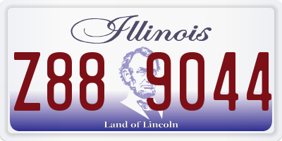 IL license plate Z889044