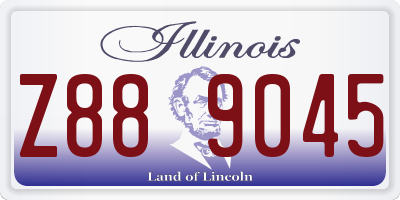 IL license plate Z889045