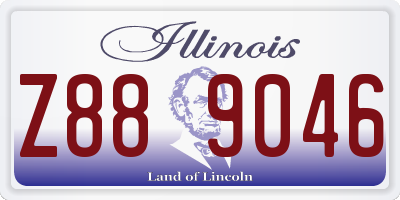 IL license plate Z889046