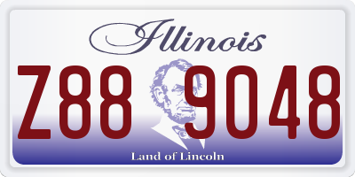 IL license plate Z889048