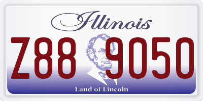 IL license plate Z889050