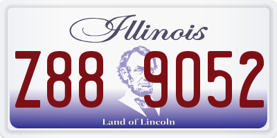 IL license plate Z889052