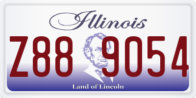 IL license plate Z889054