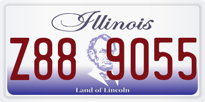 IL license plate Z889055
