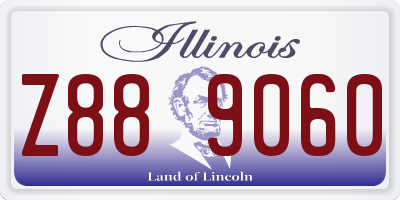 IL license plate Z889060