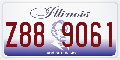 IL license plate Z889061