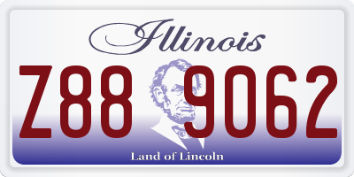 IL license plate Z889062