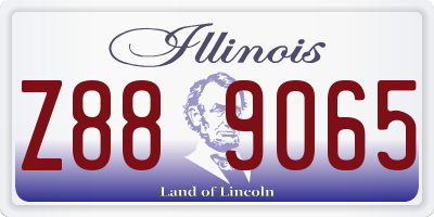 IL license plate Z889065