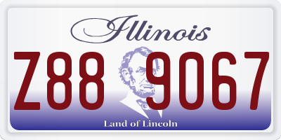 IL license plate Z889067