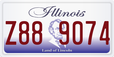 IL license plate Z889074