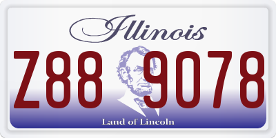 IL license plate Z889078