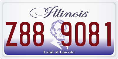 IL license plate Z889081