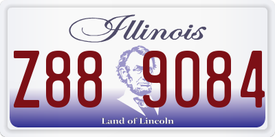 IL license plate Z889084