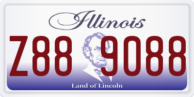 IL license plate Z889088