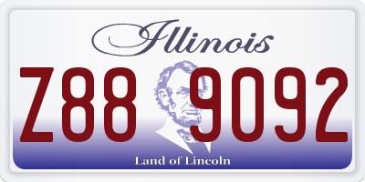 IL license plate Z889092