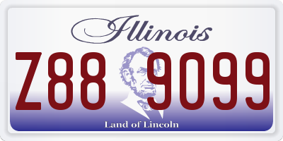 IL license plate Z889099