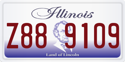 IL license plate Z889109