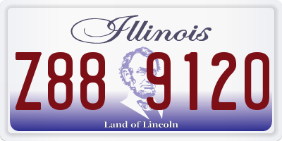 IL license plate Z889120