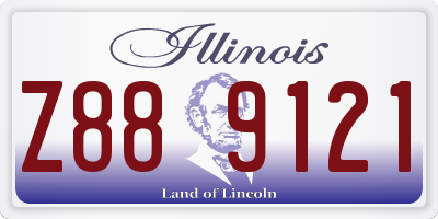 IL license plate Z889121