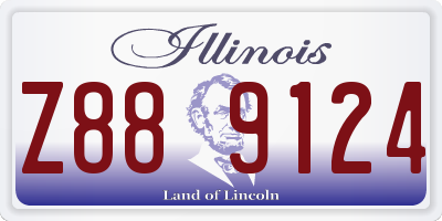 IL license plate Z889124
