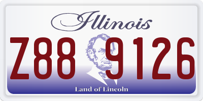 IL license plate Z889126