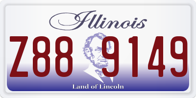 IL license plate Z889149