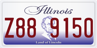 IL license plate Z889150