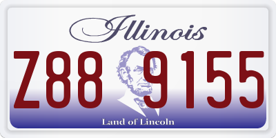 IL license plate Z889155
