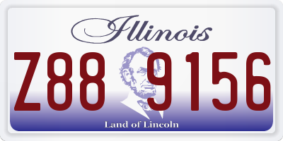 IL license plate Z889156