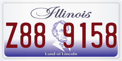 IL license plate Z889158