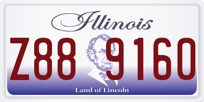 IL license plate Z889160