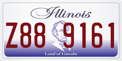 IL license plate Z889161