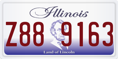 IL license plate Z889163