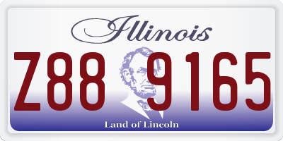 IL license plate Z889165