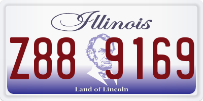 IL license plate Z889169