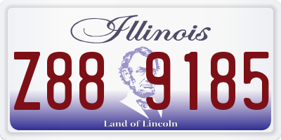 IL license plate Z889185