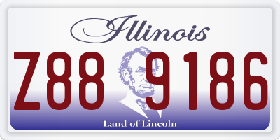 IL license plate Z889186