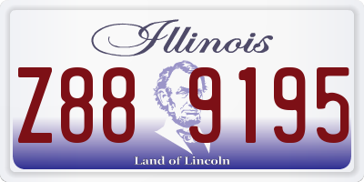 IL license plate Z889195