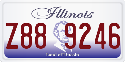 IL license plate Z889246