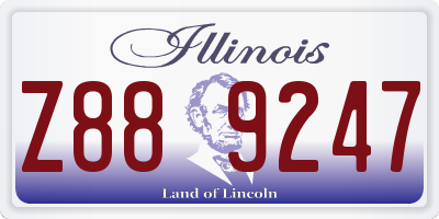 IL license plate Z889247