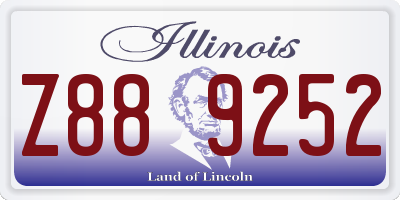 IL license plate Z889252