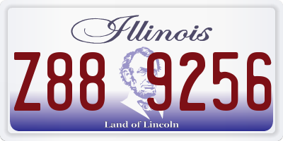 IL license plate Z889256