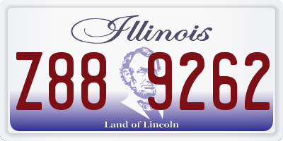 IL license plate Z889262