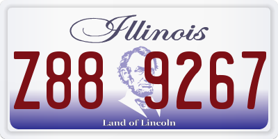IL license plate Z889267