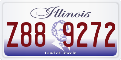 IL license plate Z889272