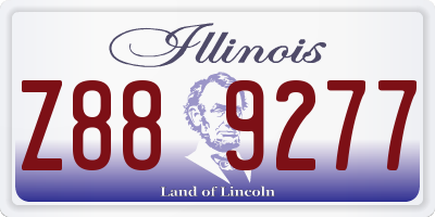 IL license plate Z889277
